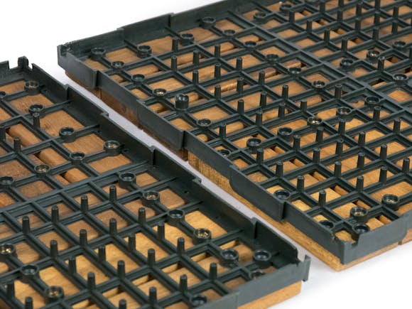 Outdoor Wooden Deck Tiles 12 Slat - Pack of 12