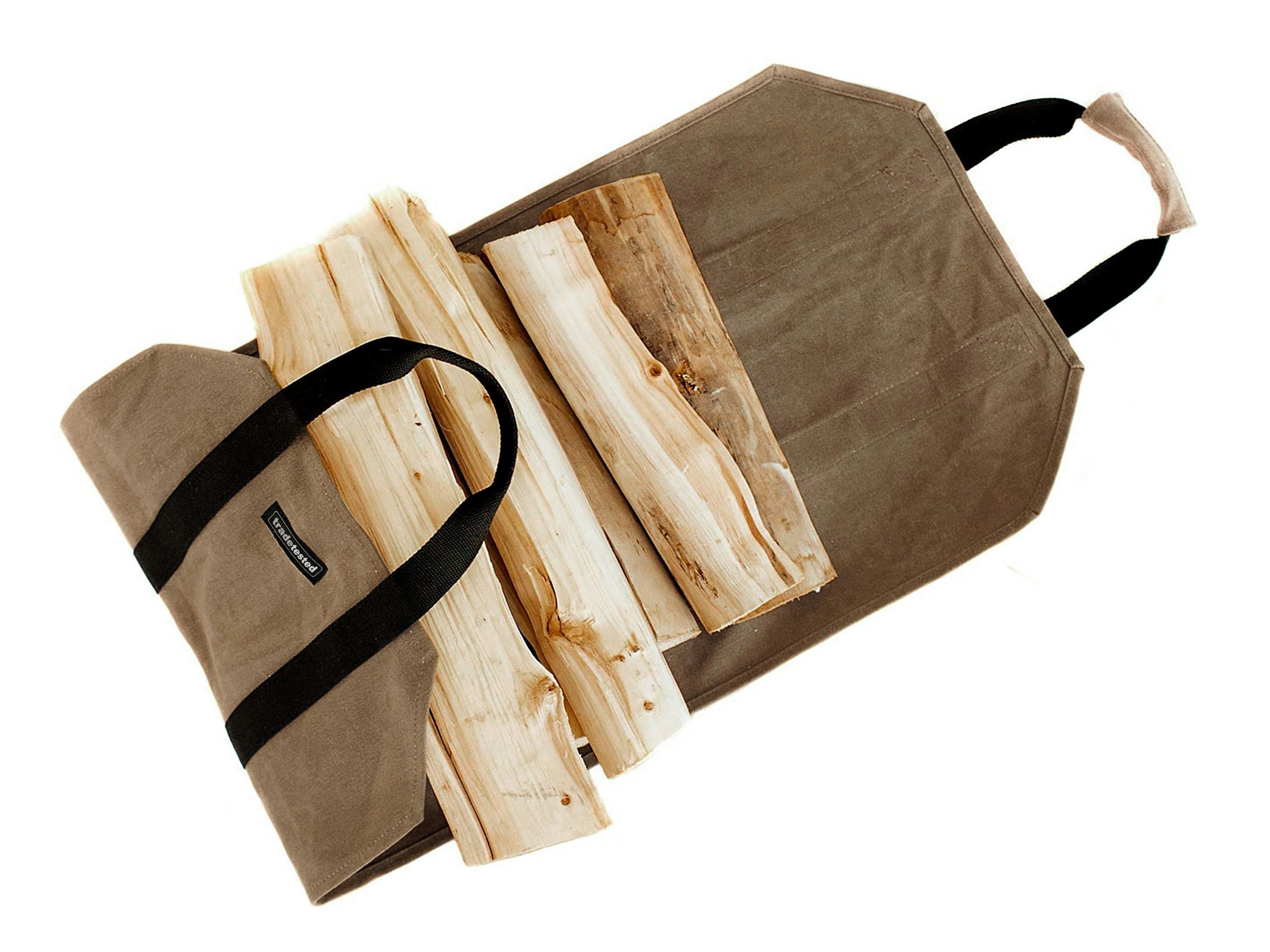 Firewood Carrier Waxed Canvas