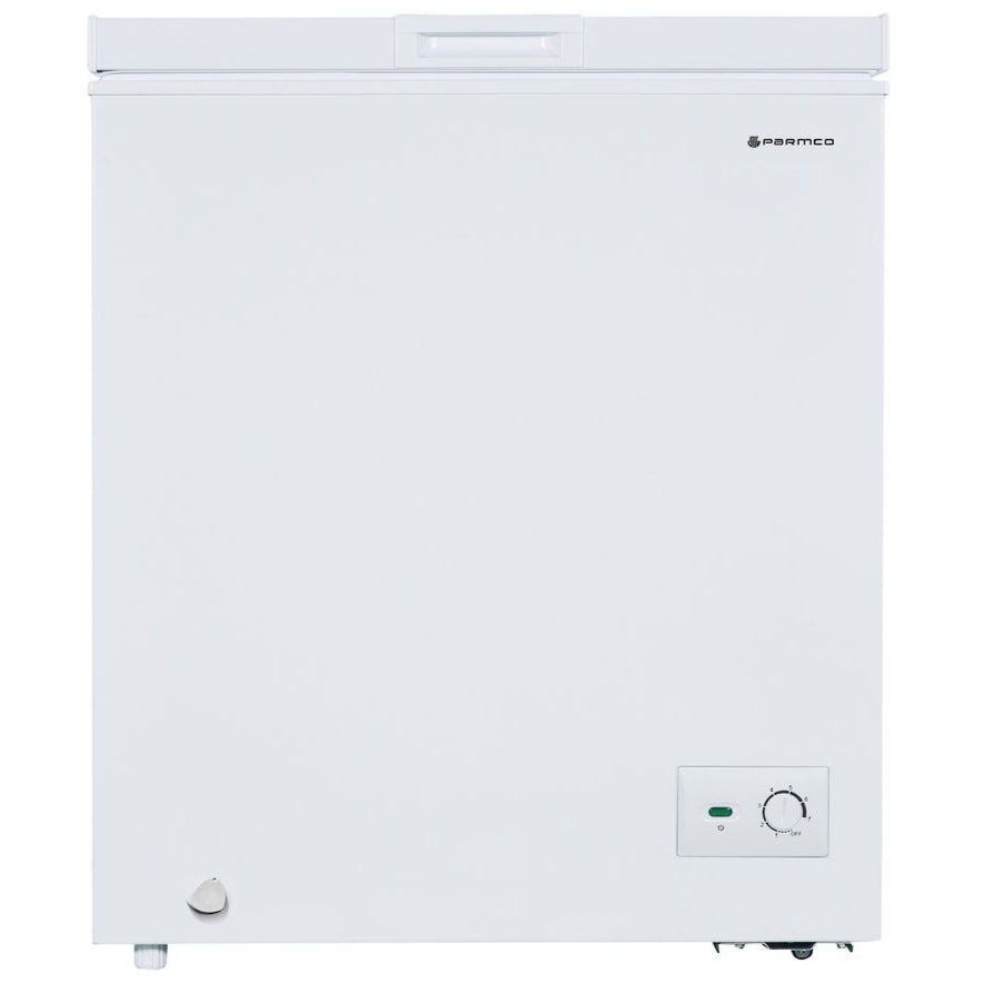 Parmco 142L chest freezer in white – compact design