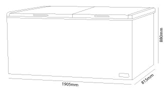 Parmco 688L Chest Freezer