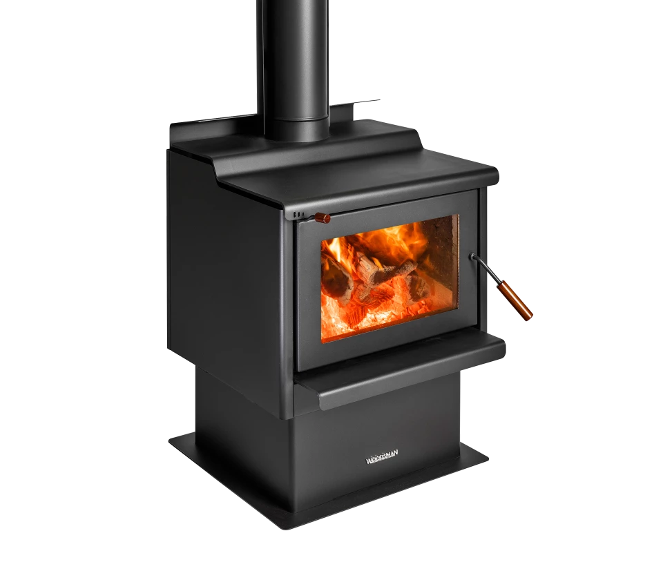 Woodsman Coleridge Pedestal Wood Fire