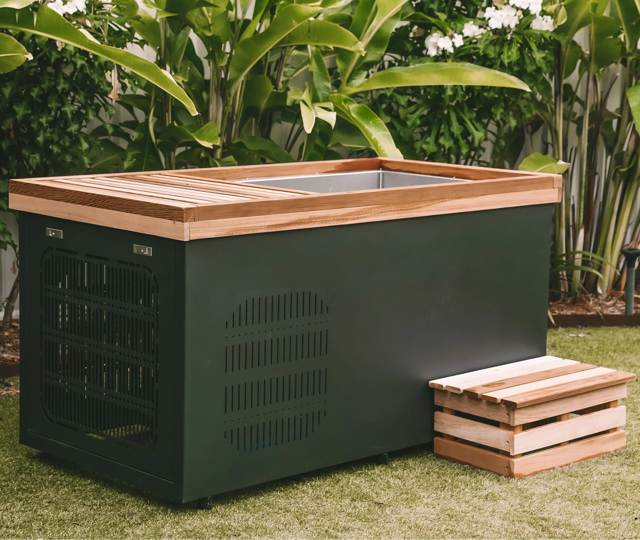 Sereno Revive Luxury Cedar Ice Bath & Hot Plunge