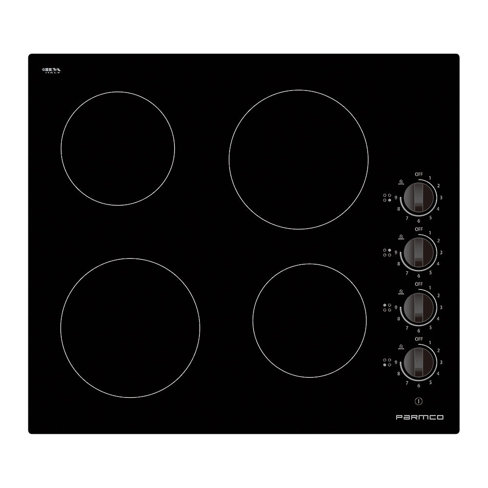 Parmco Cooktop Series 1 600mm Black Ceramic 4 Burner