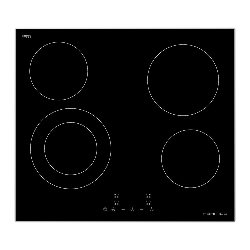 Parmco Cooktop Series 1 600mm Aluminium Trim Ceramic 4 Burner
