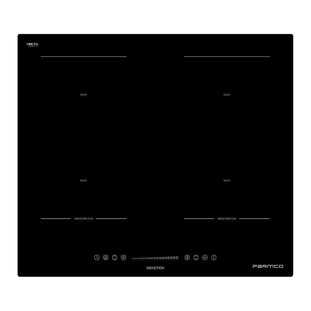 Parmco Cooktop Series 3 600mm Black Induction Zoneless 4 Burner