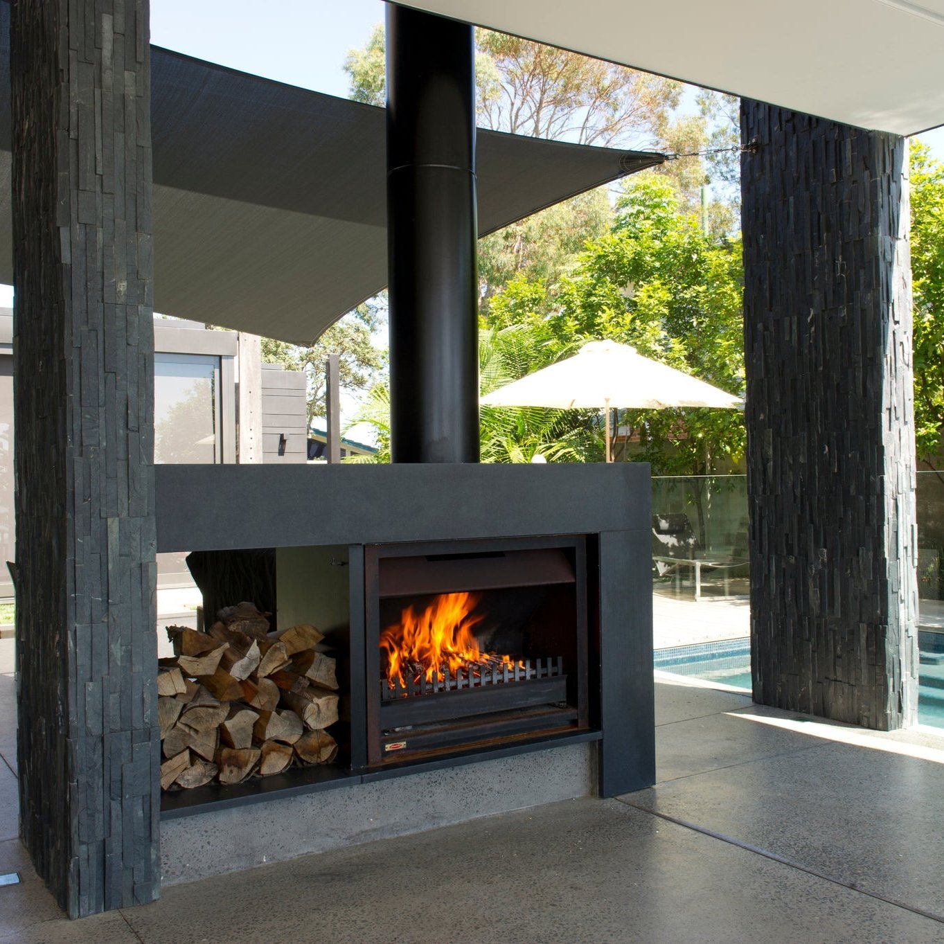 Jetmaster 1500 Alfresco Wood Fire & Flue Package – Turfrey.co.nz