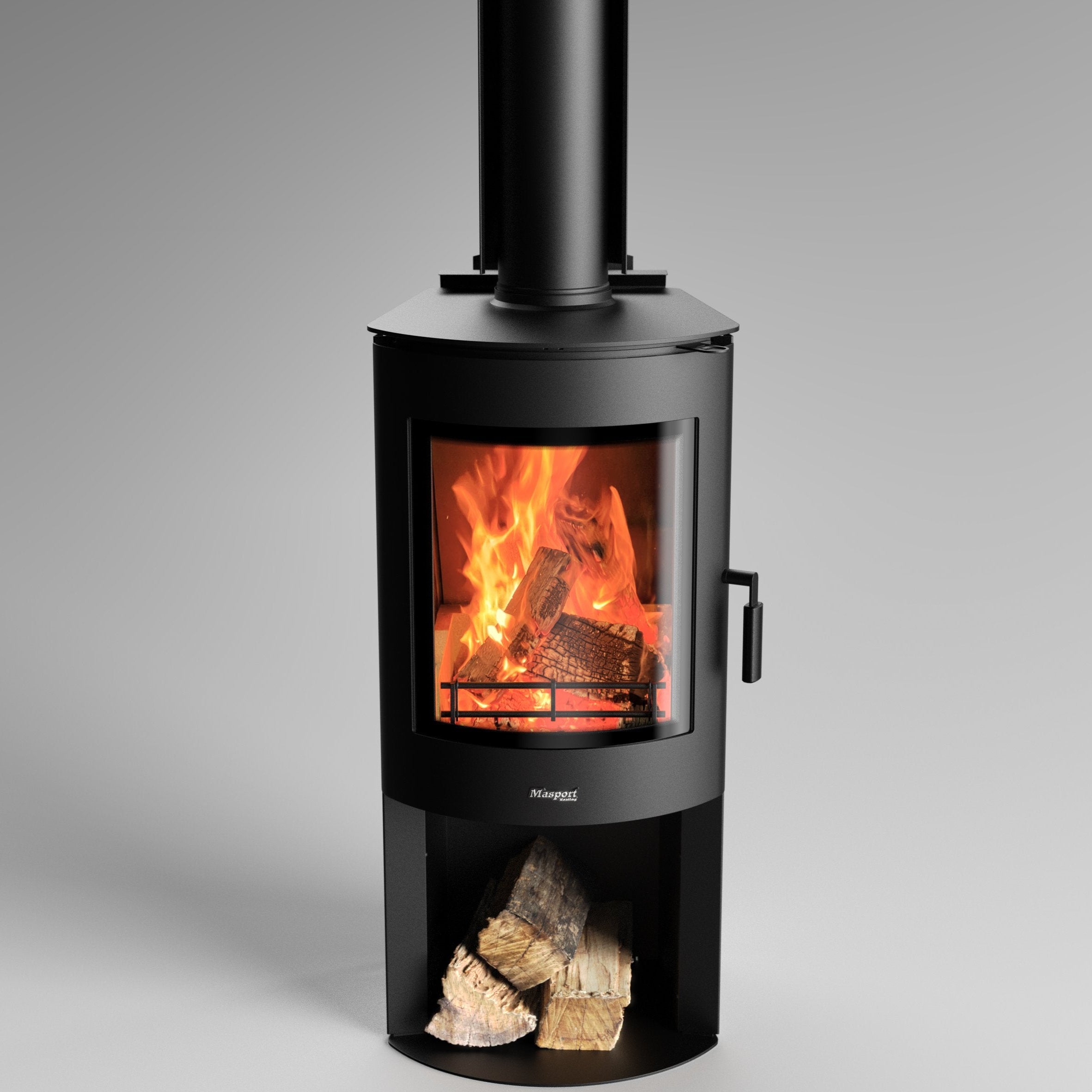 Masport Akaroa Mk II Wood Fire with Wood Stacker | Turfrey NZ