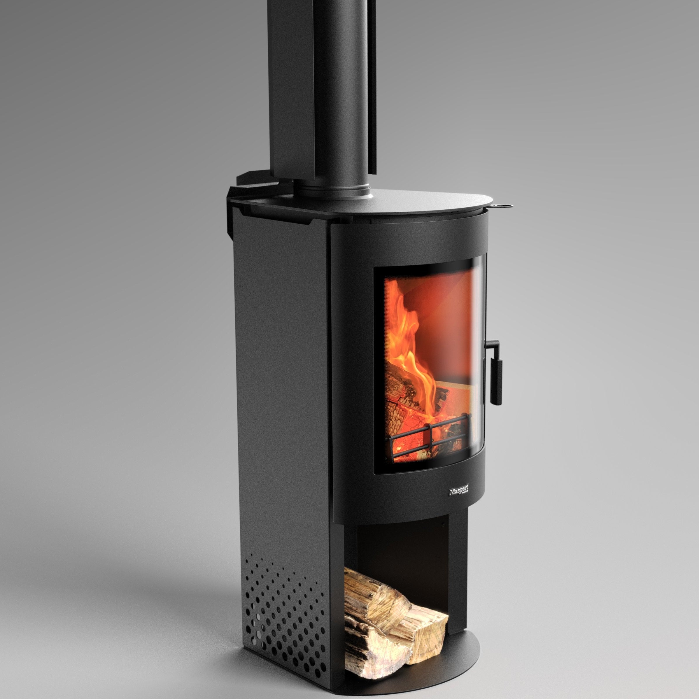 Masport Akaroa Mk II Wood Fire with Wood Stacker
