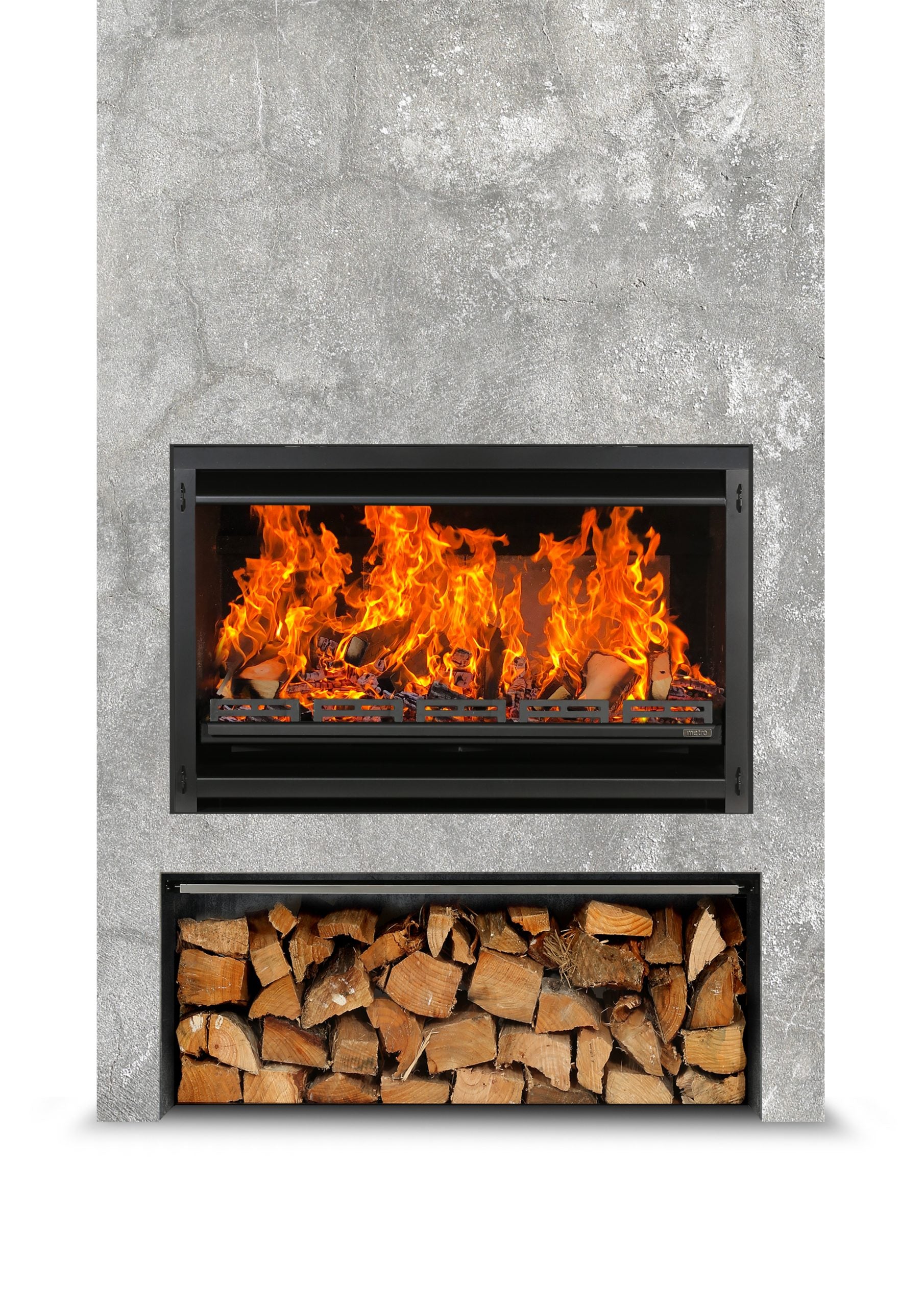 Metro Outdoor 1200 Braai Insert Fire & Flue System