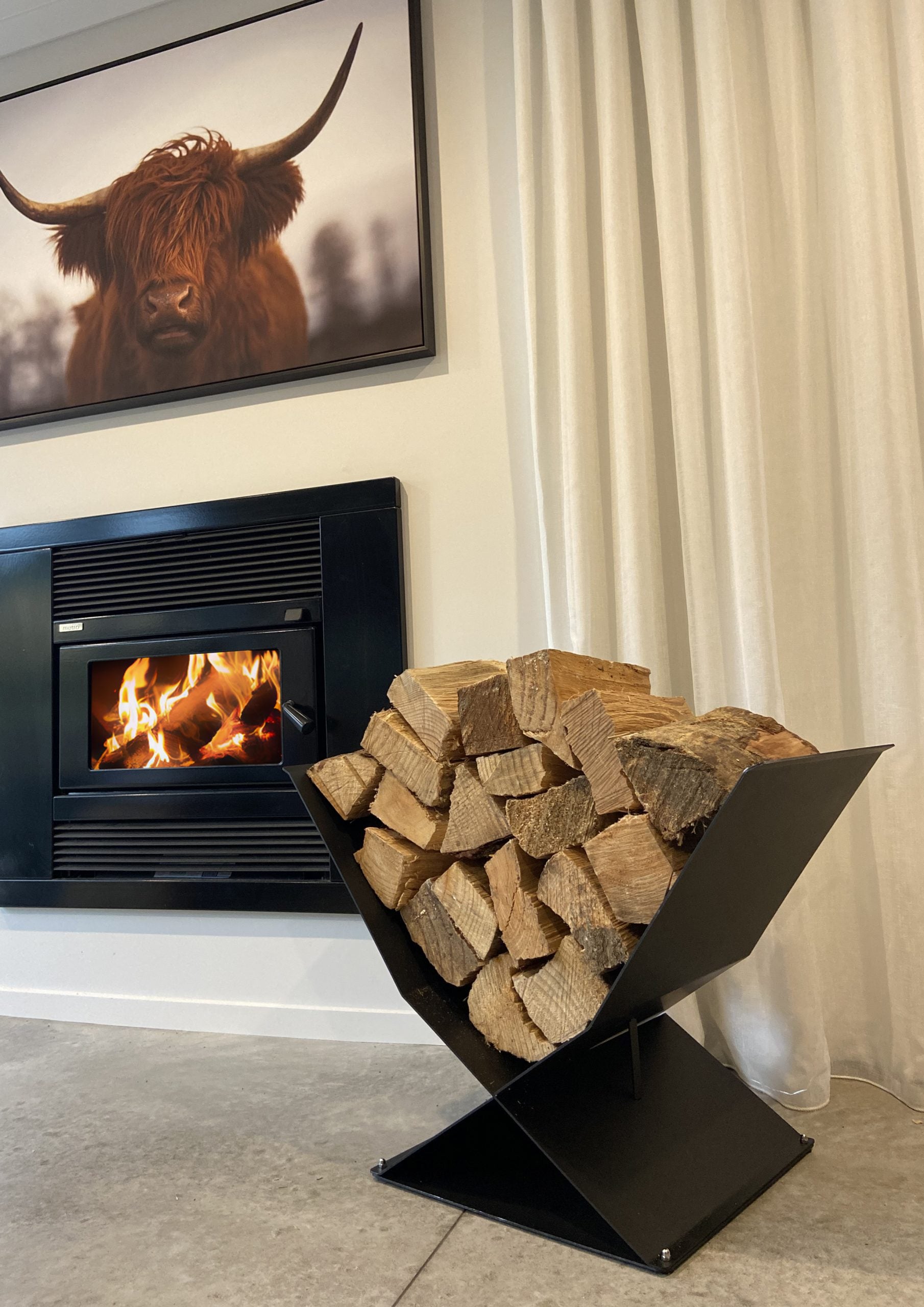 Metro X2 Wood Stack fire wood holder