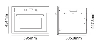 Parmco 450mm 50L, 7 Function Black Oven