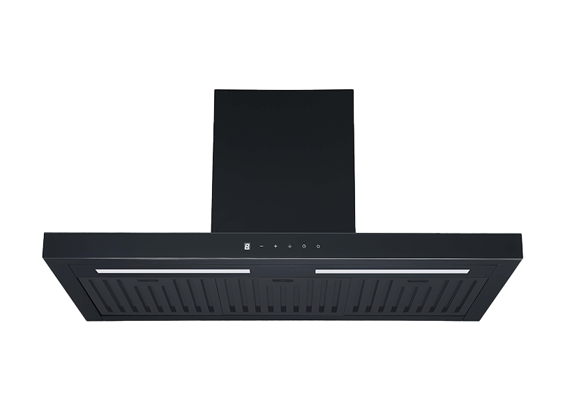 Euromaid 90cm Matte Black Canopy Rangehood