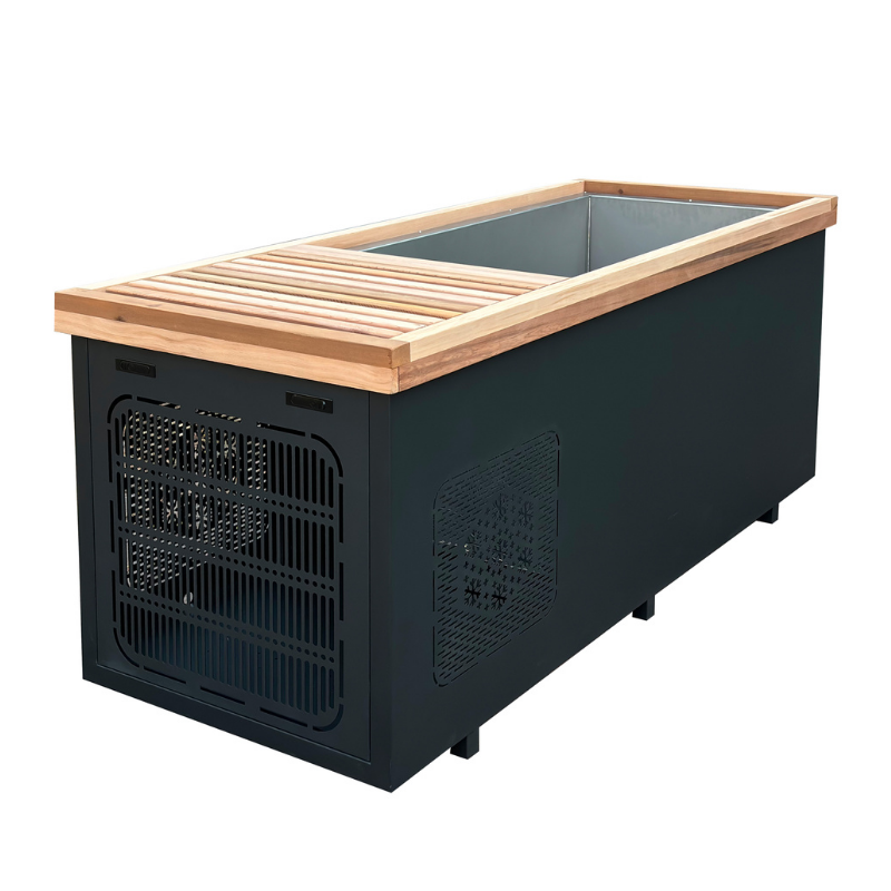 2-in-1 cedar ice bath and hot plunge for New Zealand gyms