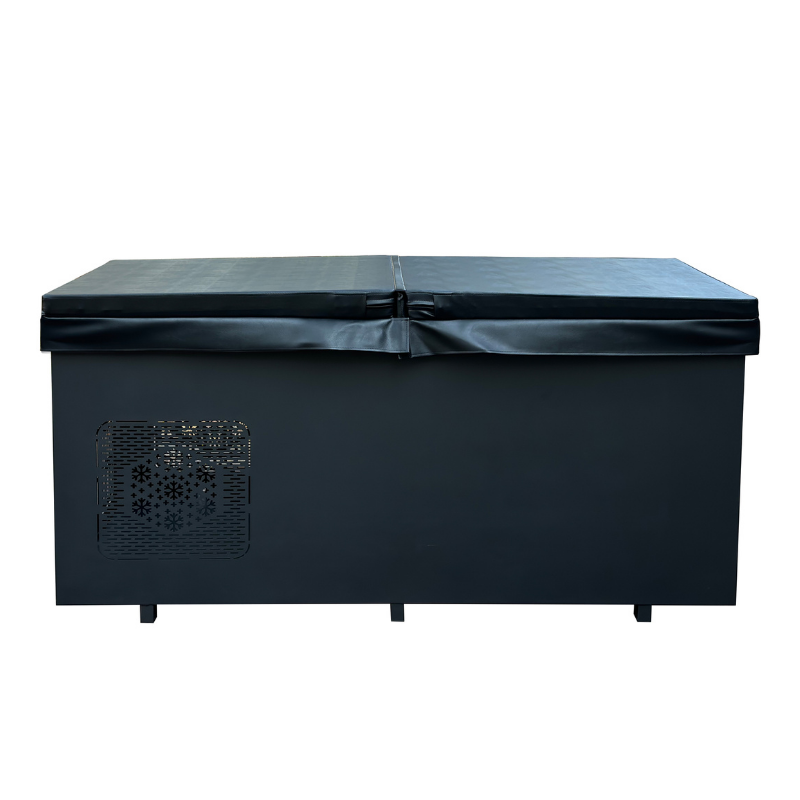 Luxury cedar ice bath and hot plunge combo for home recovery