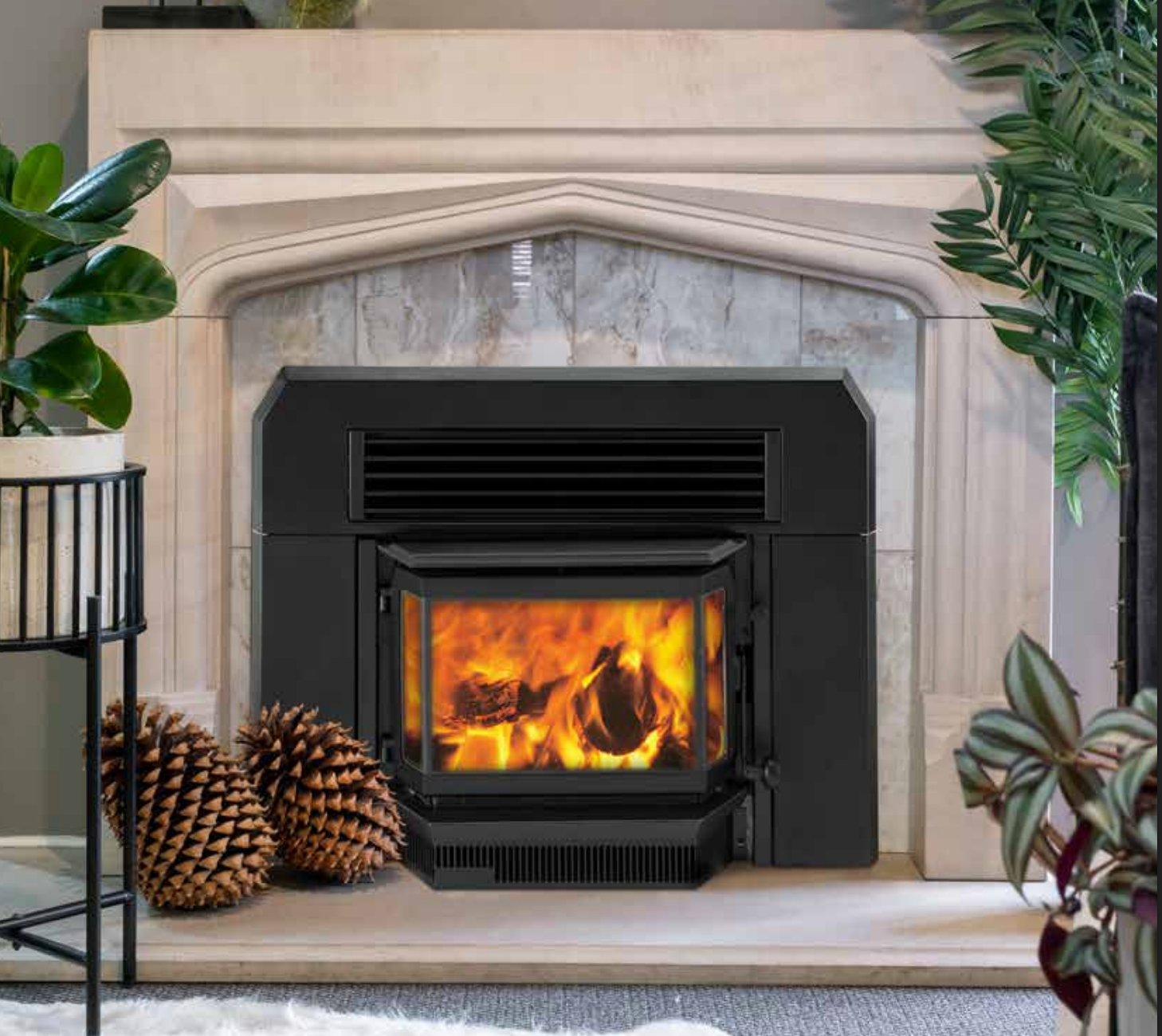 Insert wood burner NZ made – Firenzo Forte Bay fireplace