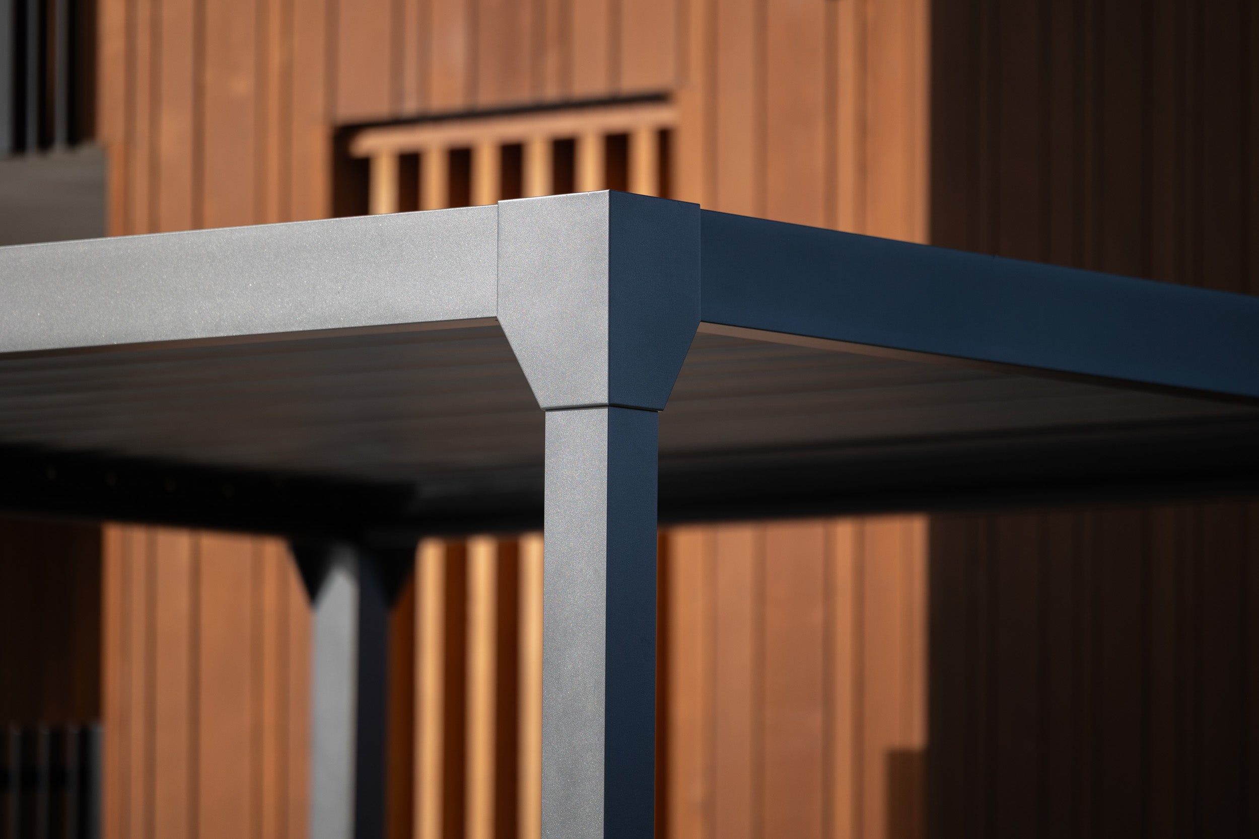 Sereno Louvre Roof - 3m x 3m Gunmetal