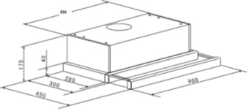 Parmco 900mm Telescopic Milano