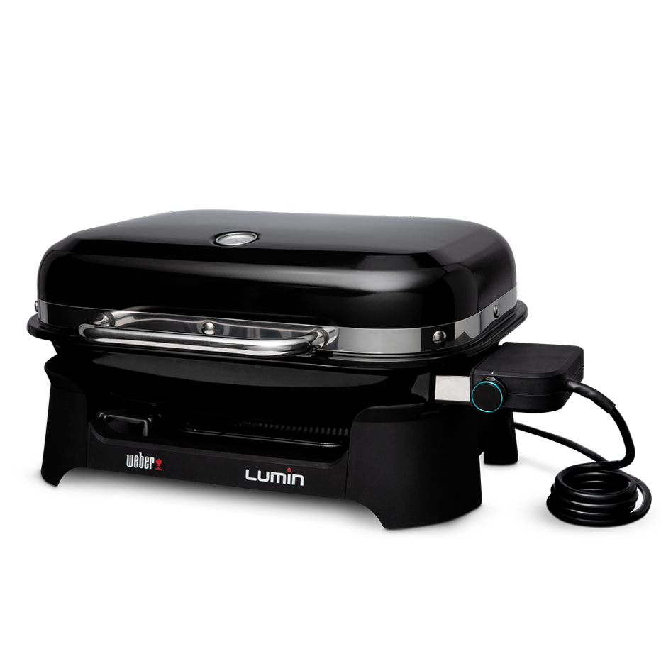 Weber Lumin Electric Barbecue compact grill for small outdoor spaces