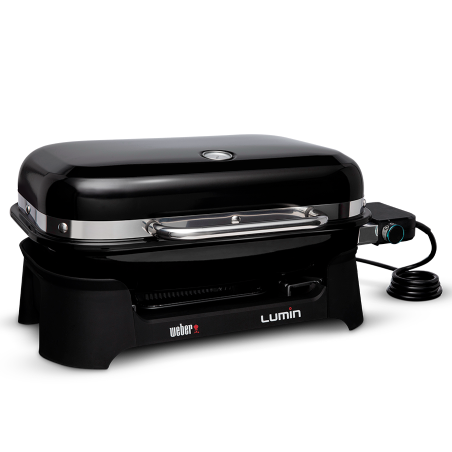 Weber Lumin Electric Barbecue compact grill for small outdoor spaces