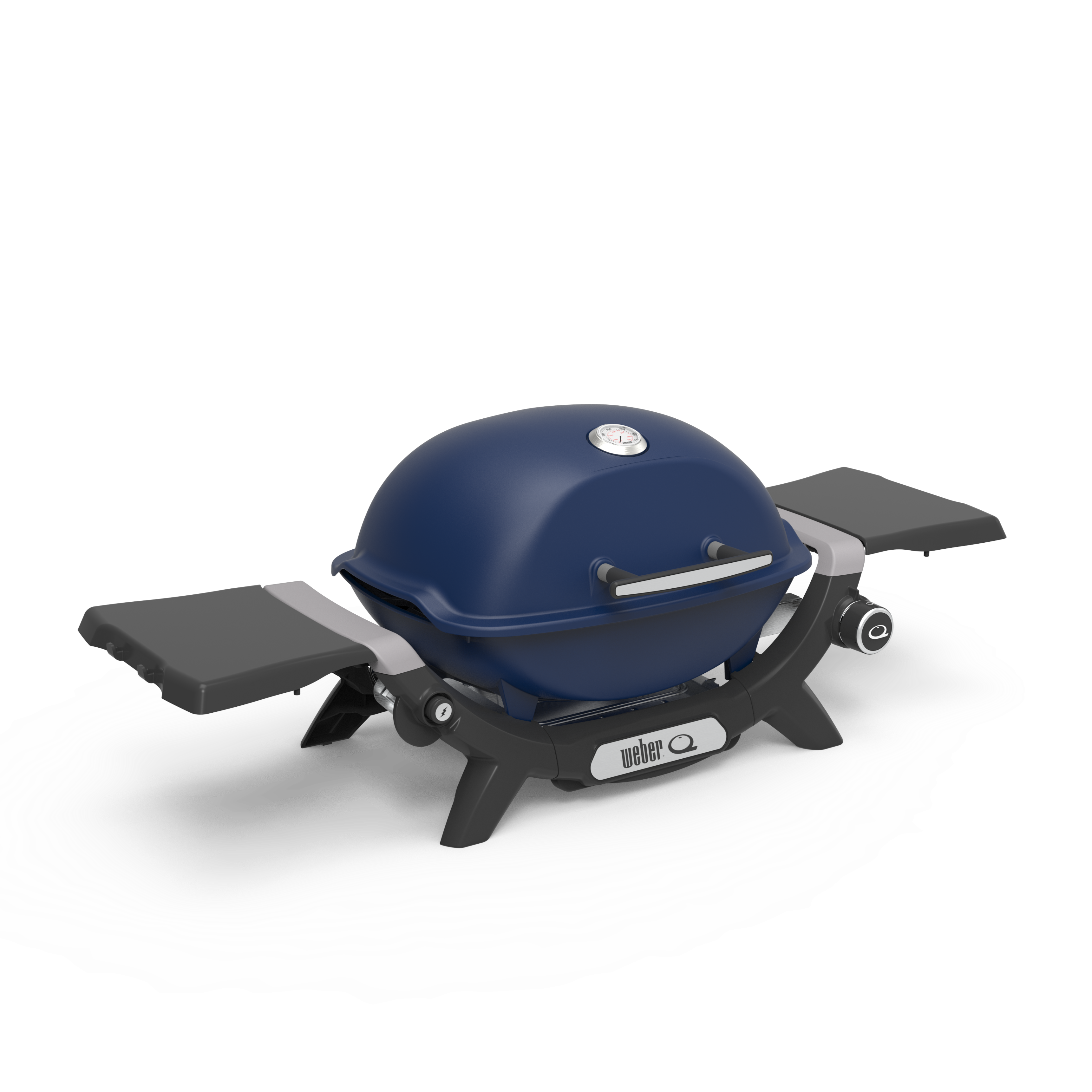 Weber Baby Q Premium Q1200N portable gas barbecue with side tables