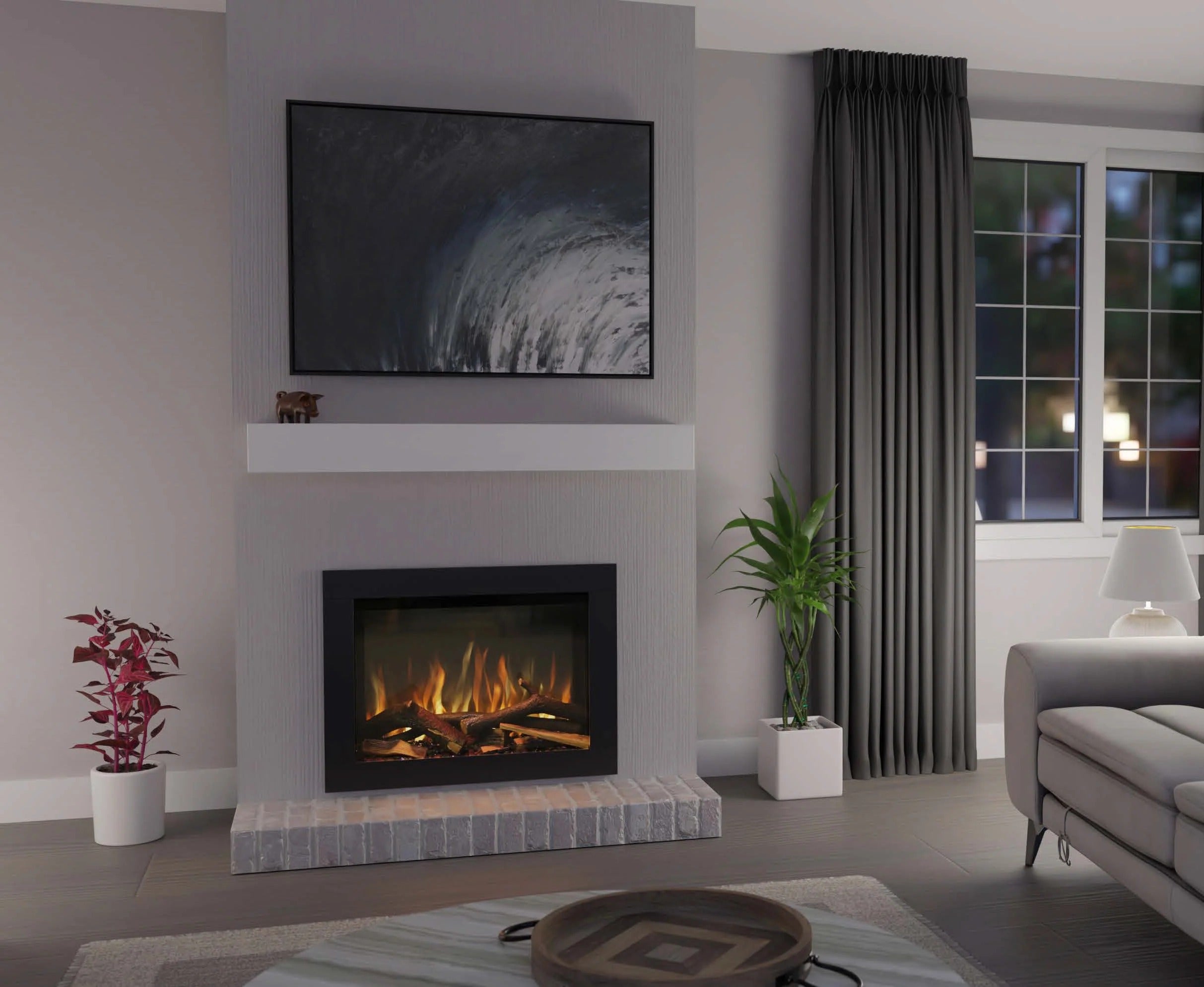 VisionLINE E660 LED Electric Fire
