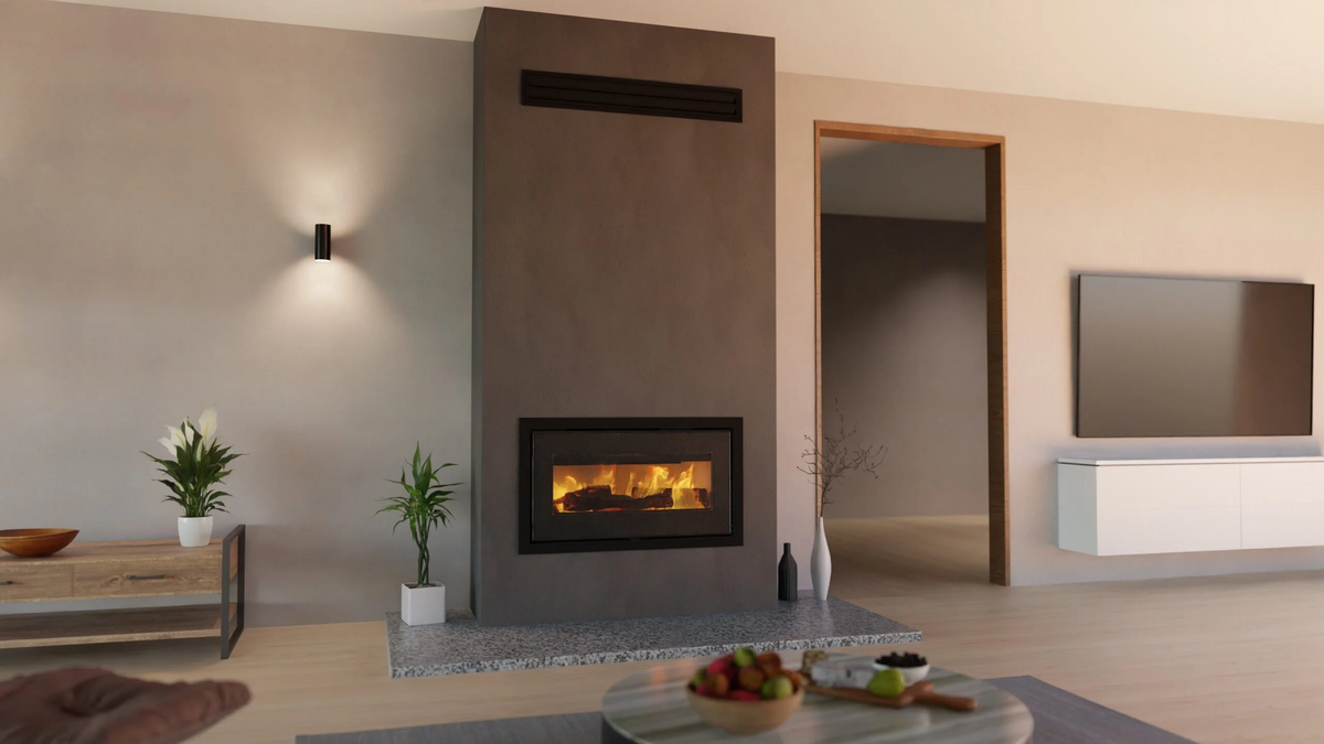 VisionLine Taurus Clean Air Timber Cavity Wood Fire Package – Turfrey.co.nz
