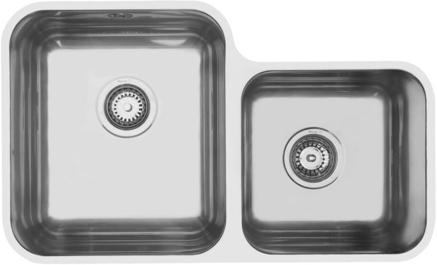 Mercer EC207R Prima 1 & 3/4 Double Bowl, Right Hand Sink