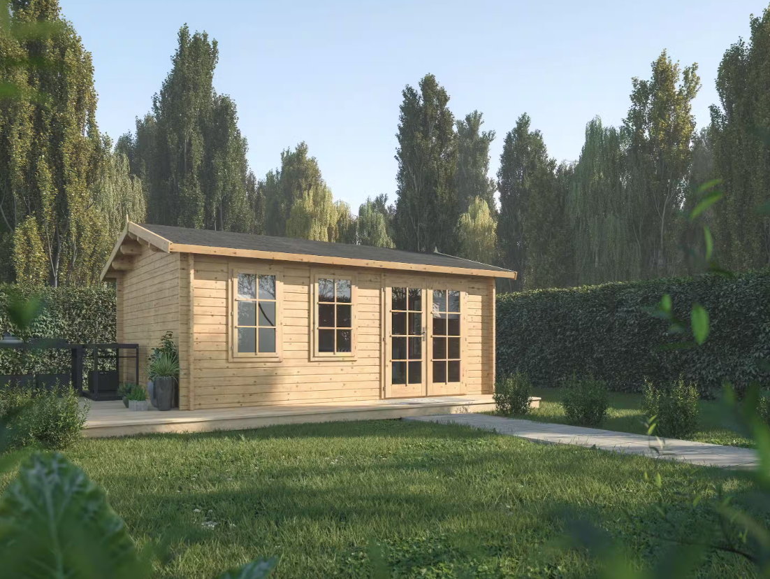 Log Cabin Garden House Iris 5.1m x 3.9m