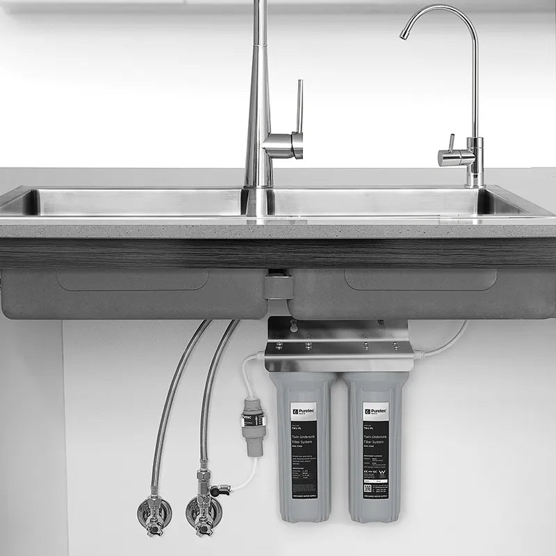 Puretec TW1 Twin Undersink Water Filter System with Tap