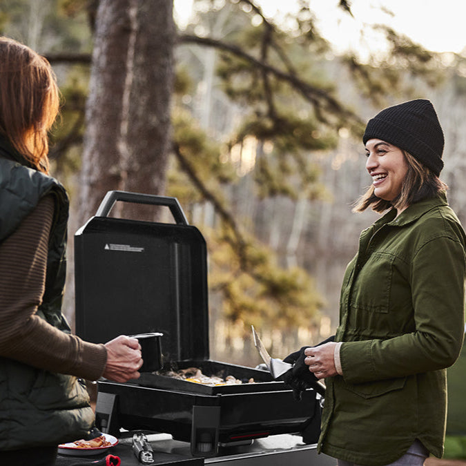 Weber Slate 17” Tabletop Griddle – portable outdoor BBQ griddle for camping, picnics, and tailgating