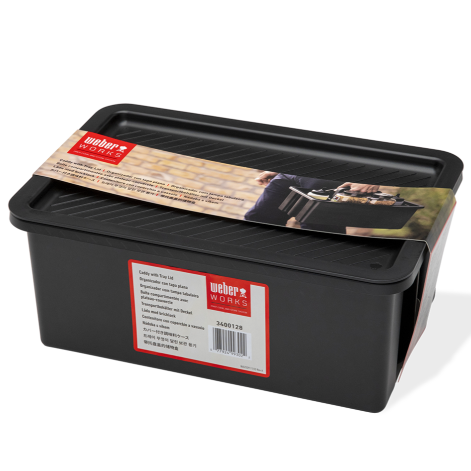 Weber Works Drop-In Caddy with Tray Lid for Slate Griddles
