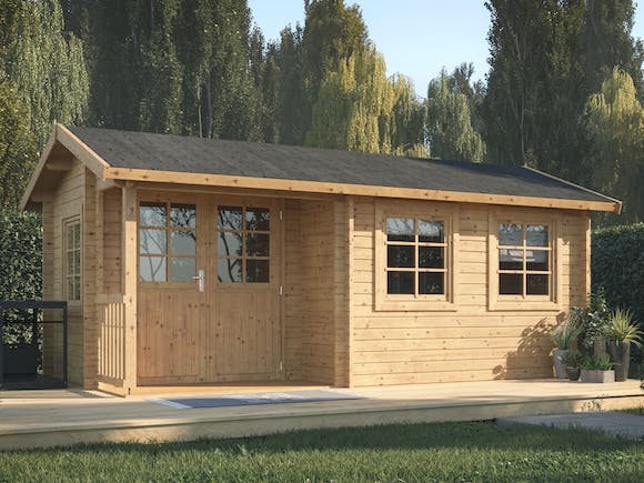 Log Cabin Garden House Susanna 5.1m x 3m