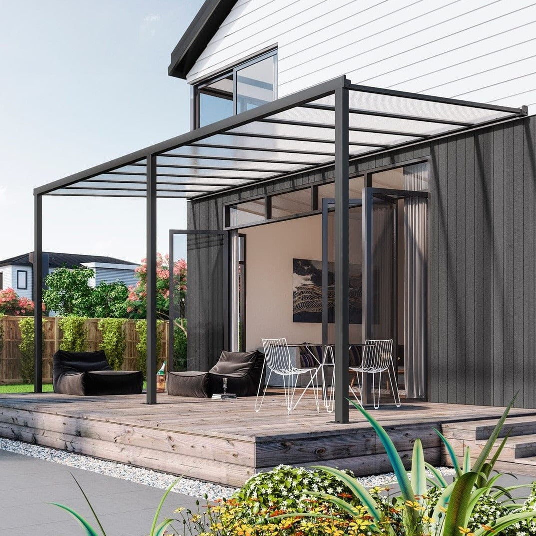 Wall Mounted Patio Cover 6 x 3m