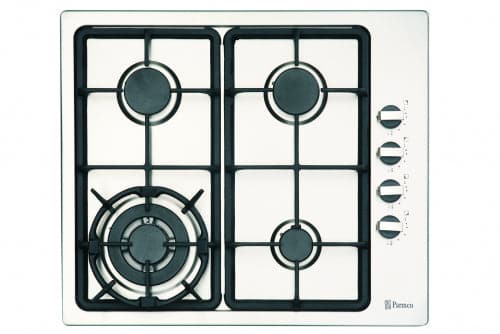 Parmco 600mm Stainless Steel 3 Burner+Wok Gas Hob HO-1-6S-3GW