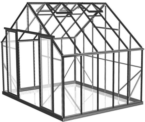 10x10ft (3.2x3.2m) Greenhouse 6mm Polycarbonate