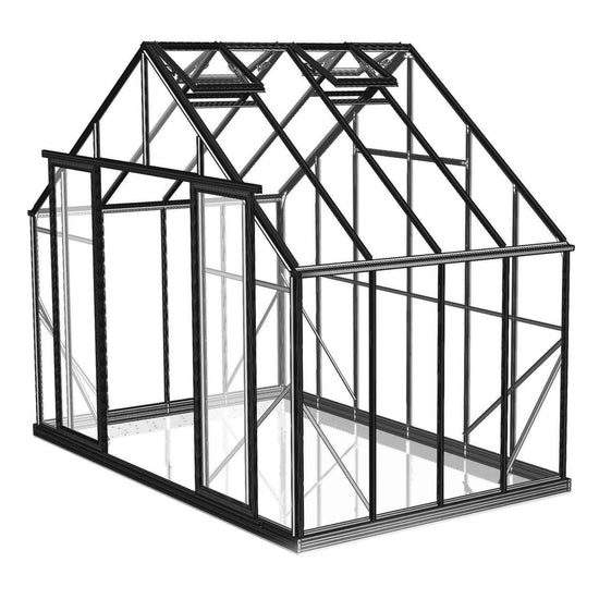 10x8ft (3.2x2.6m) Greenhouse 6mm Polycarbonate