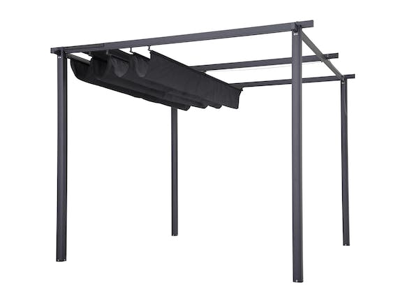 Freestanding Pergola with Retractable Canopy 3m x 4m