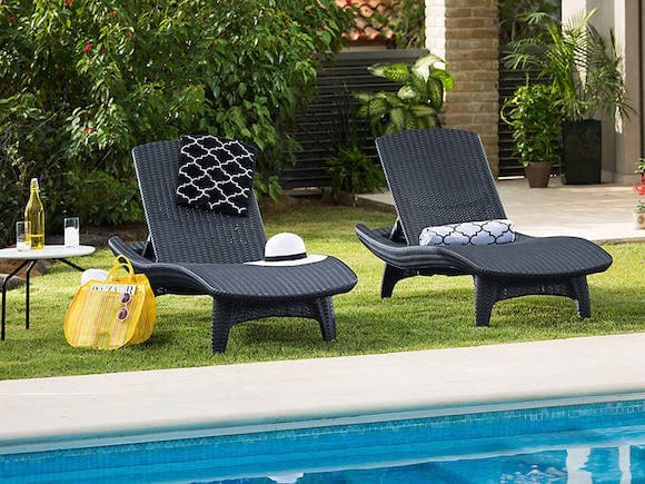 Keter Pacific Lounger - Pair