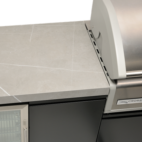 Crossray TC4K08 Outdoor Kitchen with 4 Burner BBQ, Sink & Single Door