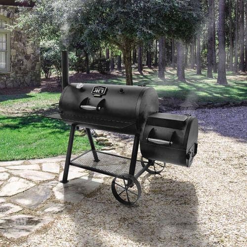 Oklahoma Joe s Longhorn Offset Smoker Turfrey BBQ Smokers NZ