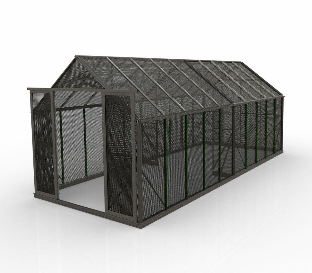 8x20ft (2.6x6.4m) Shade House Aluminum Shade Mesh