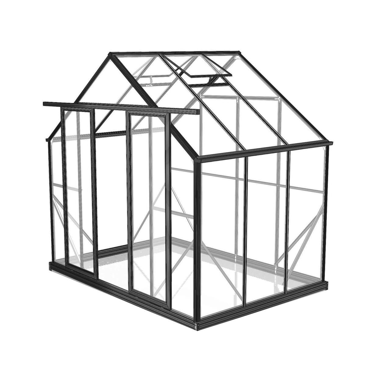 Winter Gardenz 8x6ft (2.6x2m) Glasshouse 4mm Toughened Glass