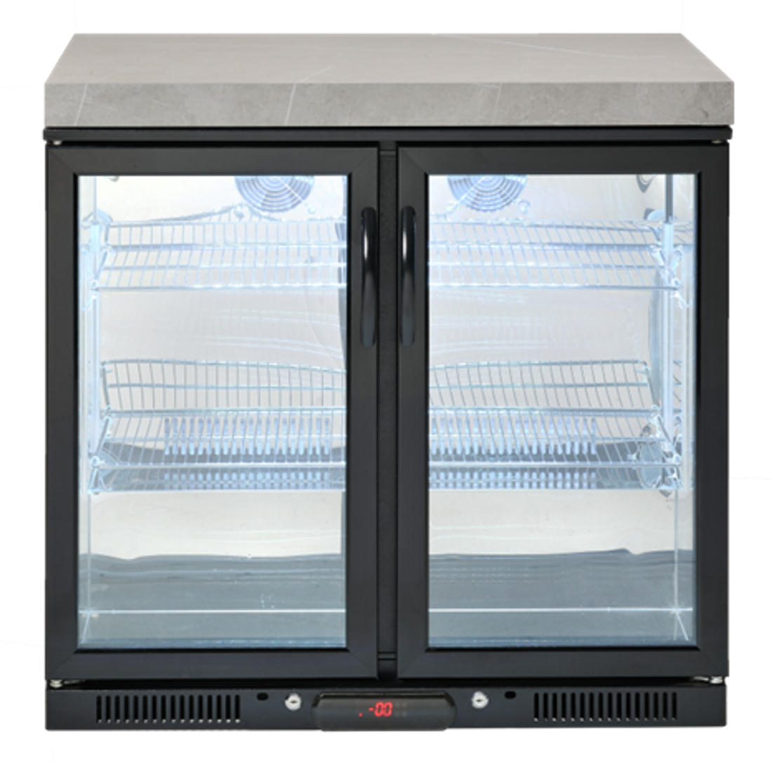 Crossray TC4K09 Outdoor Kitchen with 4 Burner BBQ & Double Door Fridg