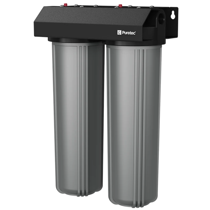EM2-110 Puretec Dual Stage Filtration System 5 micron 110 lpm - 1½" connection.