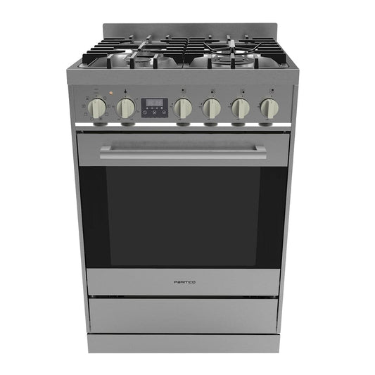Parmco 600mm Stainless Steel Combination Freestanding Stove