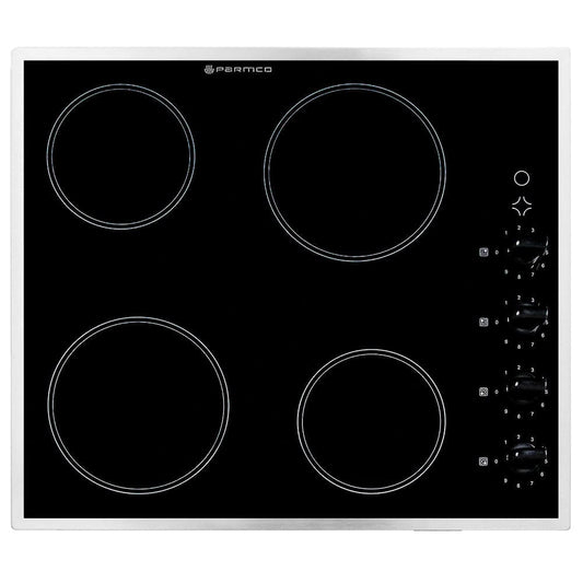Parmco 600mm Ceramic Hob with Stainless Steel Frame HX-1-6S-CER