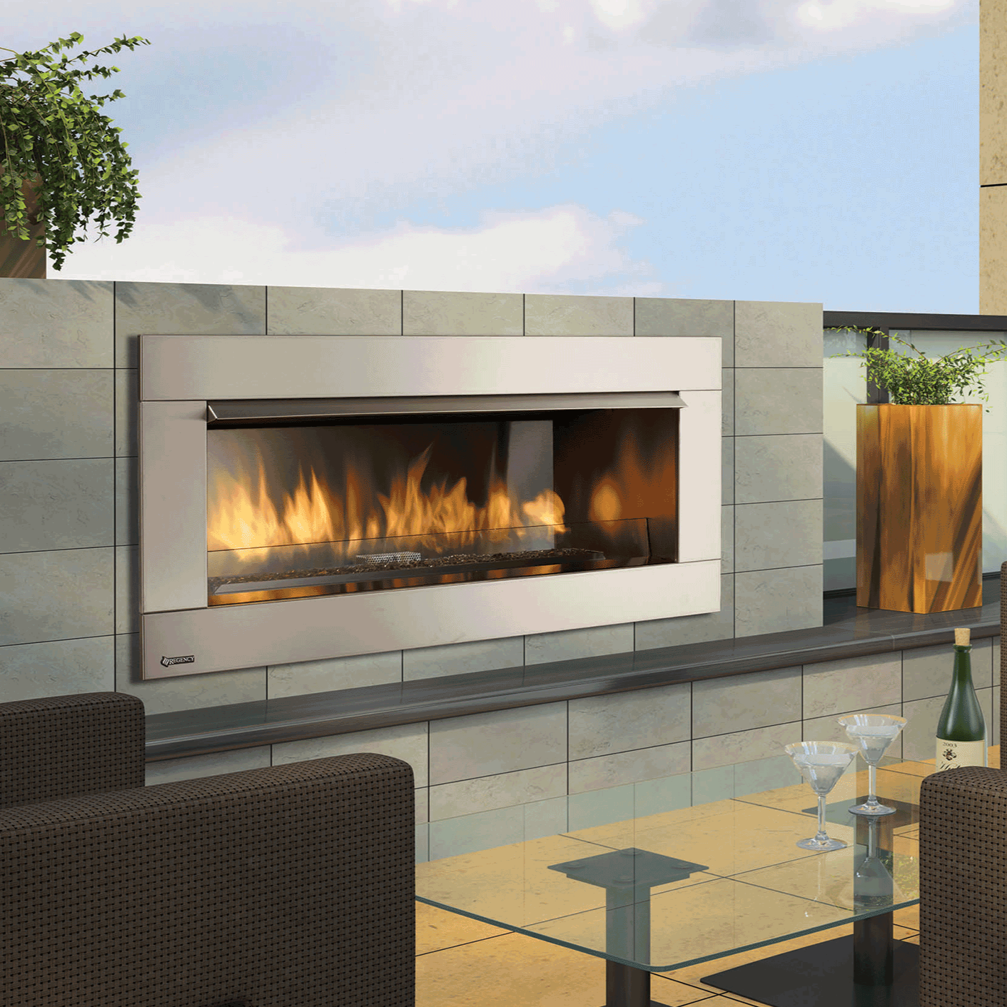 Regency Horizon HZO42 Outdoor Gas Fire Turfrey Outdoor Heating NZ