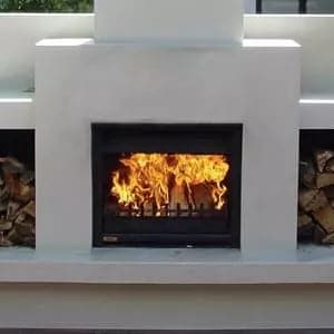 Jetmaster 700 Alfresco Timber Cavity Wood Fire & Flue Package – Turfrey ...