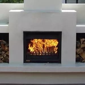 Jetmaster 700 Alfresco Timber Cavity Wood Fire & Flue Package