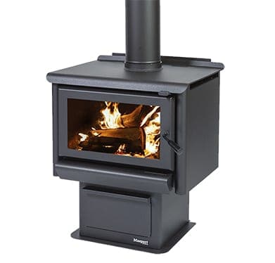 Masport R3000 Radiant Wood Burner with Pedestal Ash Pan wood fireplace nz